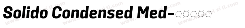 Solido Condensed Med字体转换